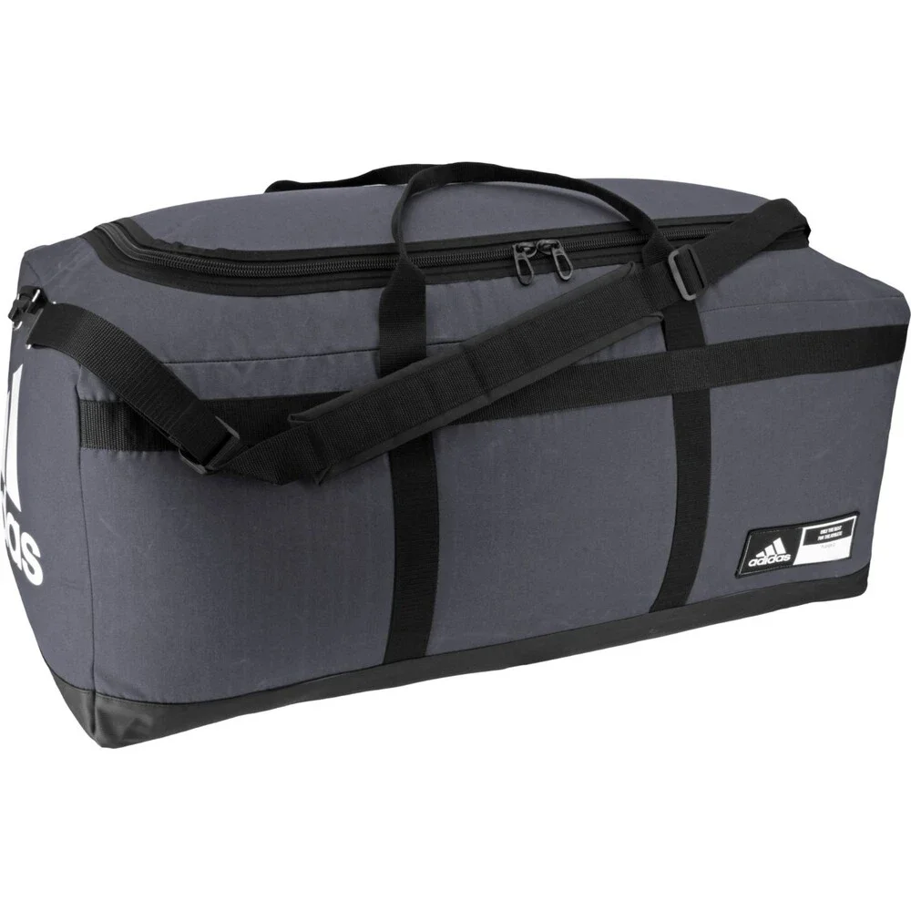 Adidas Locker Room 5147442 Unisex One Size Gray Black Baseball Duffel Bag FLW007